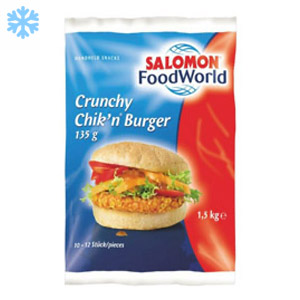 Predecir Desfavorable en cualquier momento Salomon Crunchy Chicken Burger 135g 1,5kg (ca. 10-12 Stück) – LAZ-Markt